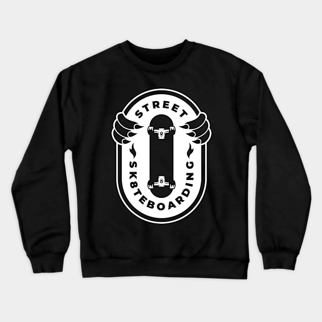 Skateboarding Crewneck Sweatshirt by rudimsa99